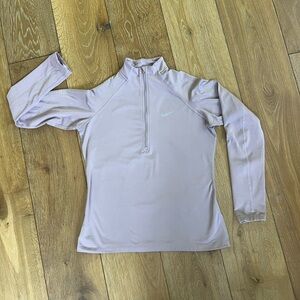 NIKE PRO Dry Fit half-zip in soft lavender